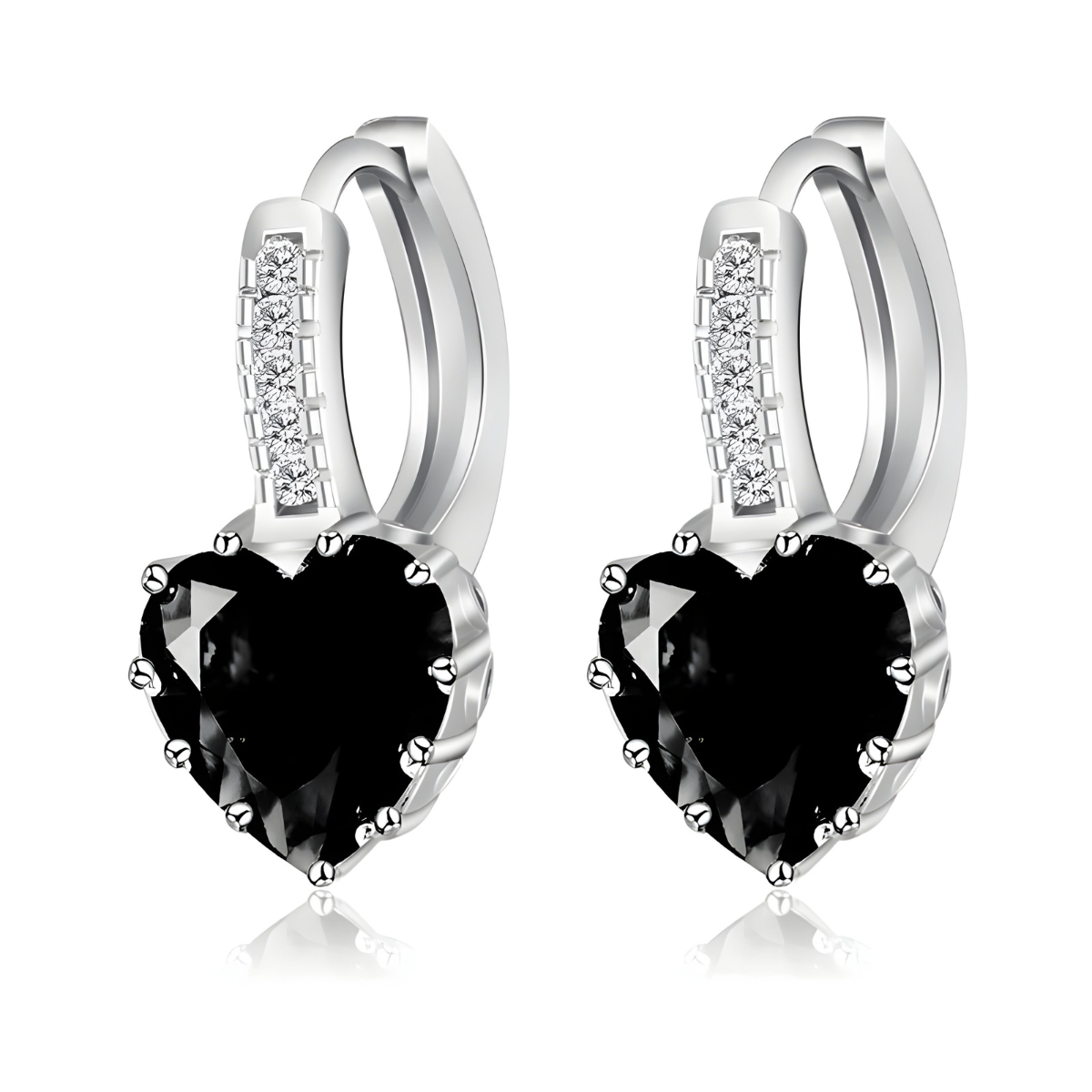 Boucles d'oreilles Obsidienne - Coeur des Ombres