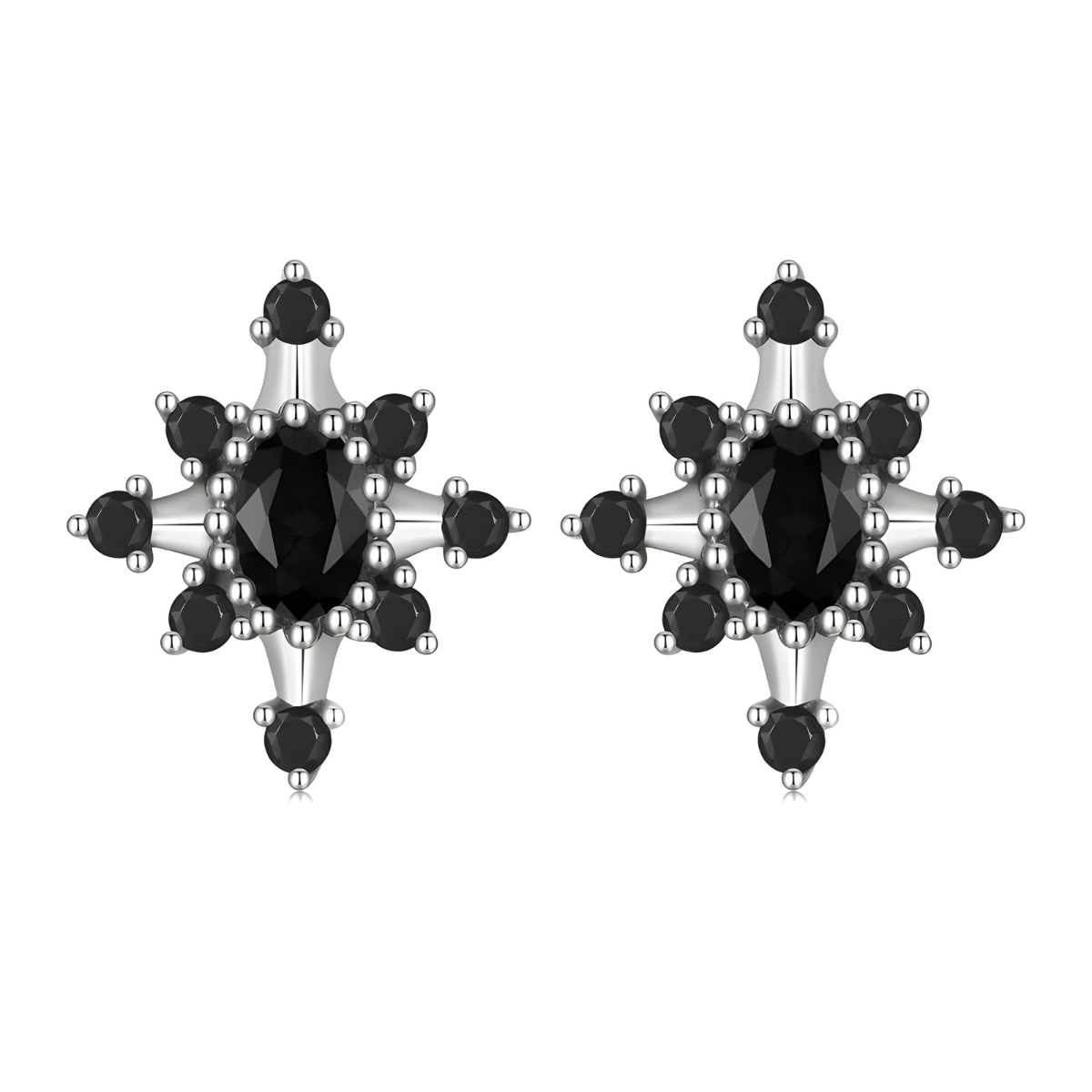 Boucles d'oreilles Obsidienne - Nocturne Ébène