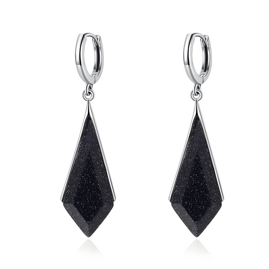 Boucles d'oreilles Obsidienne - Pierre de Nuit