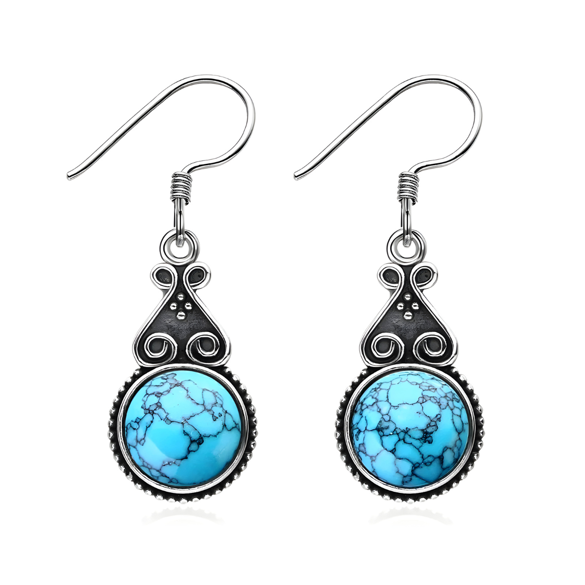 Boucles d'oreilles Turquoise - Ciel Infini