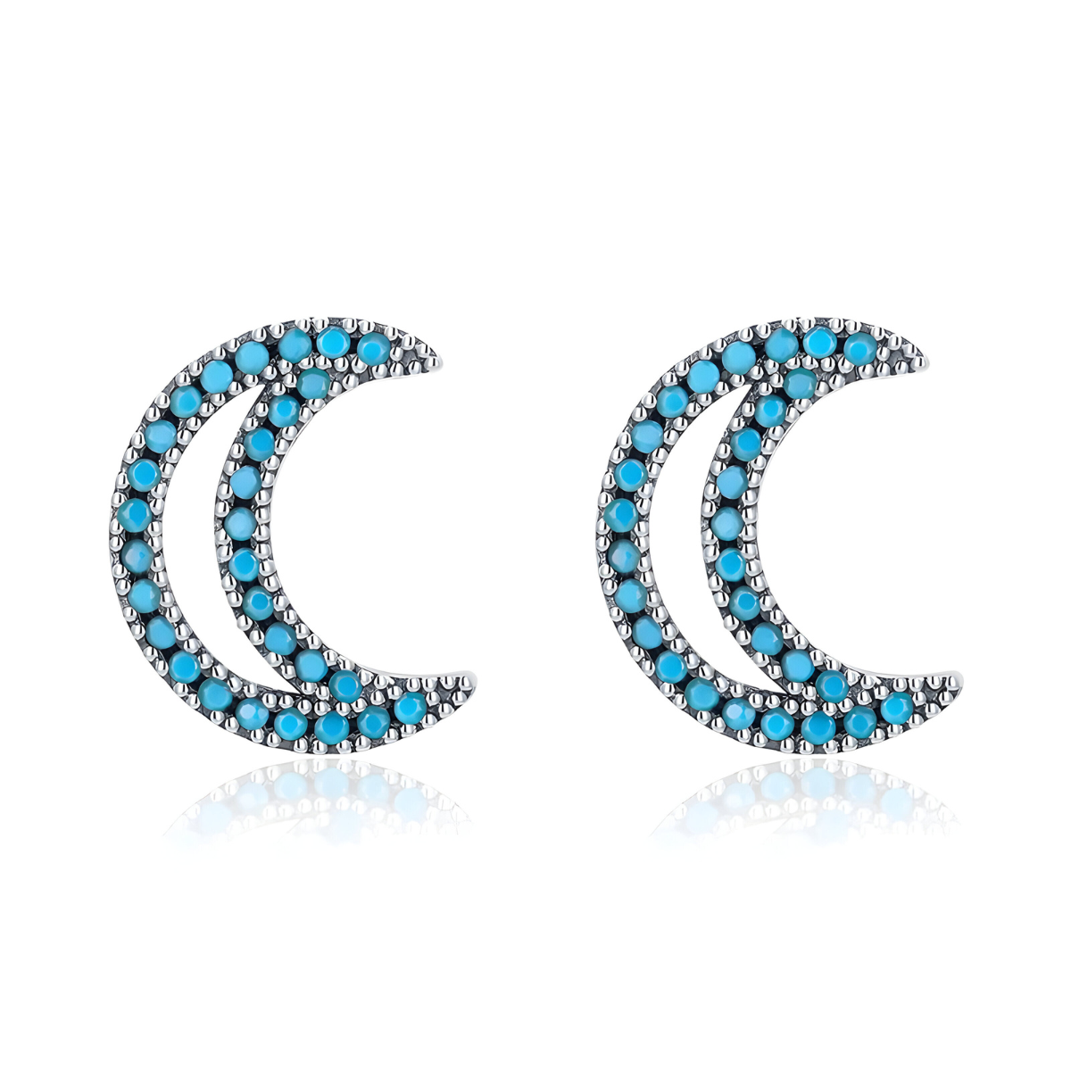 Boucles d'oreilles Turquoise - Cœur de Lagon