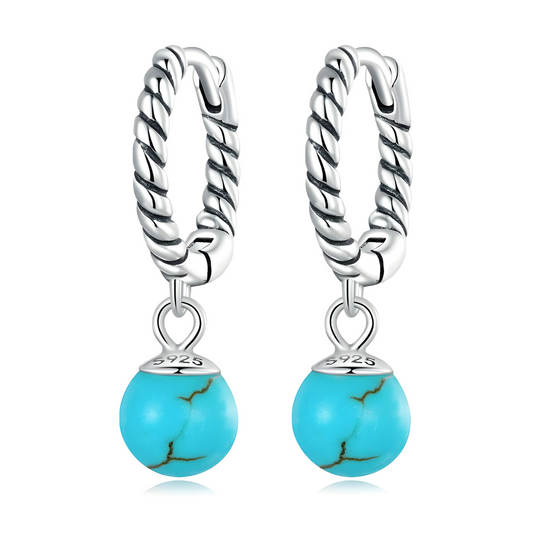 Boucles d'oreilles Turquoise - Douceur Azurée