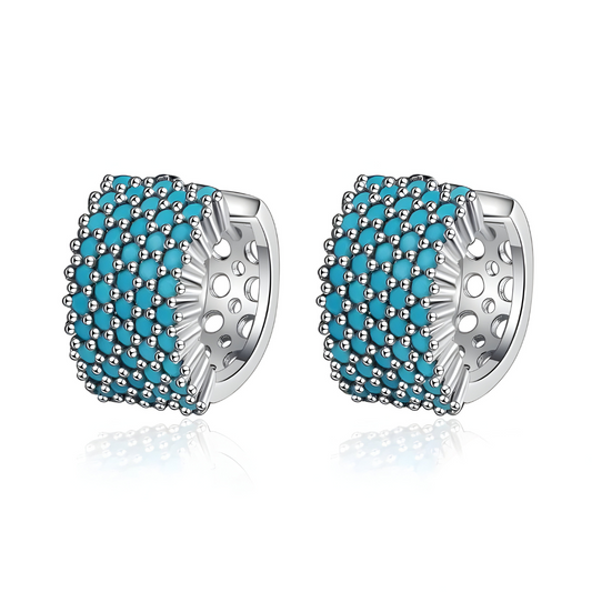 Boucles d'oreilles Turquoise - Éclat Azur