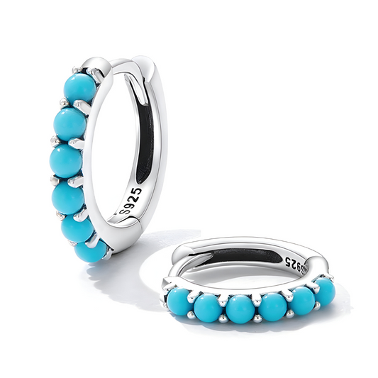 Boucles d'oreilles Turquoise - Oasis Bleue