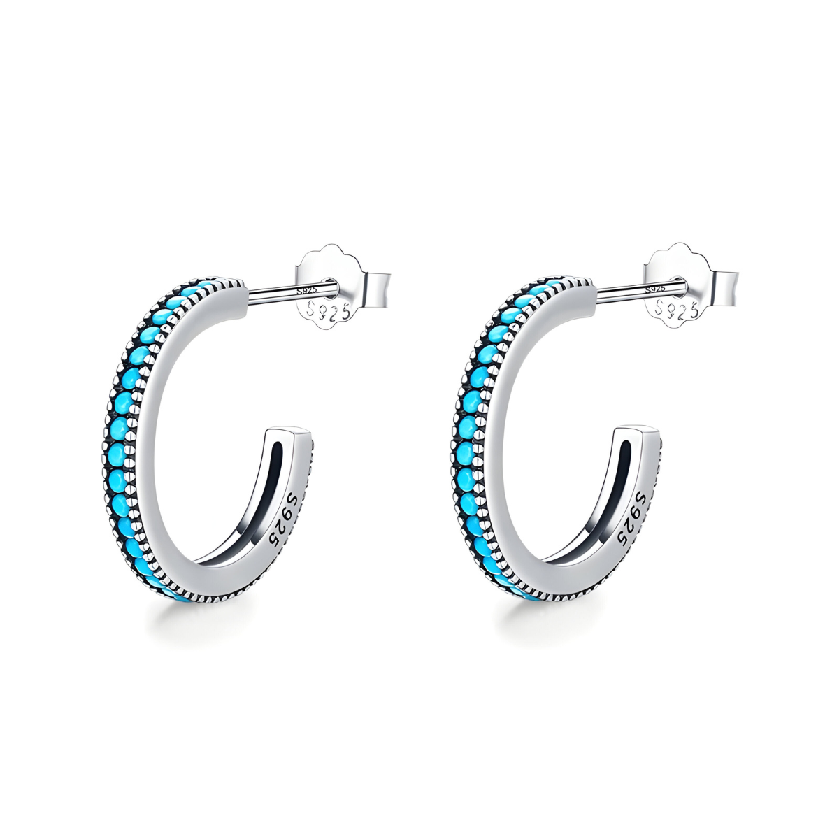 Boucles d'oreilles Turquoise - Reflets d’Aigue