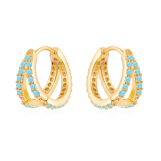 Boucles d'oreilles Turquoise - Rêve Azur