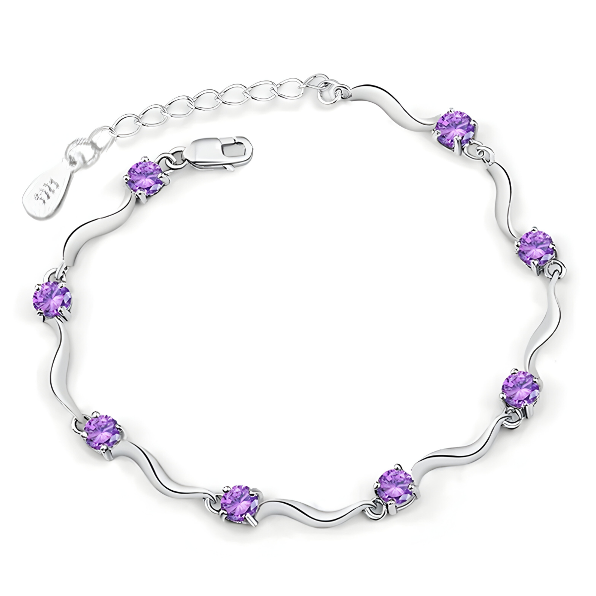 Bracelet Améthyste - Éclat Violet