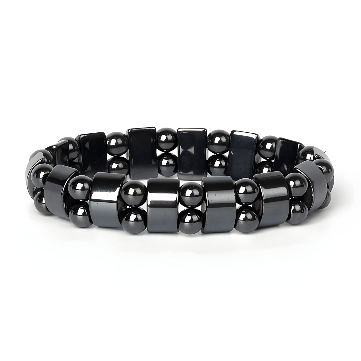 Bracelet Hématite - Mystère Métallique