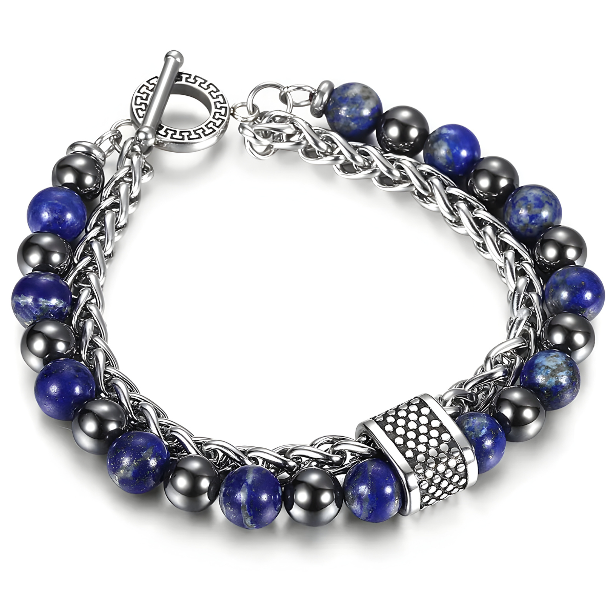 Bracelet Lapis Lazuli - Brise Bleue face