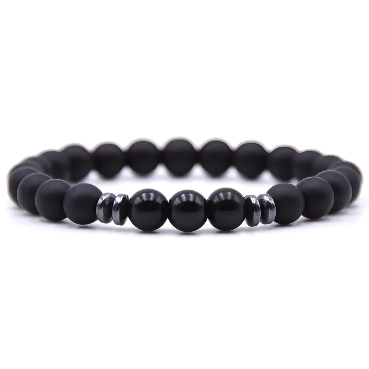 Bracelet Obsidienne - Noir Profond