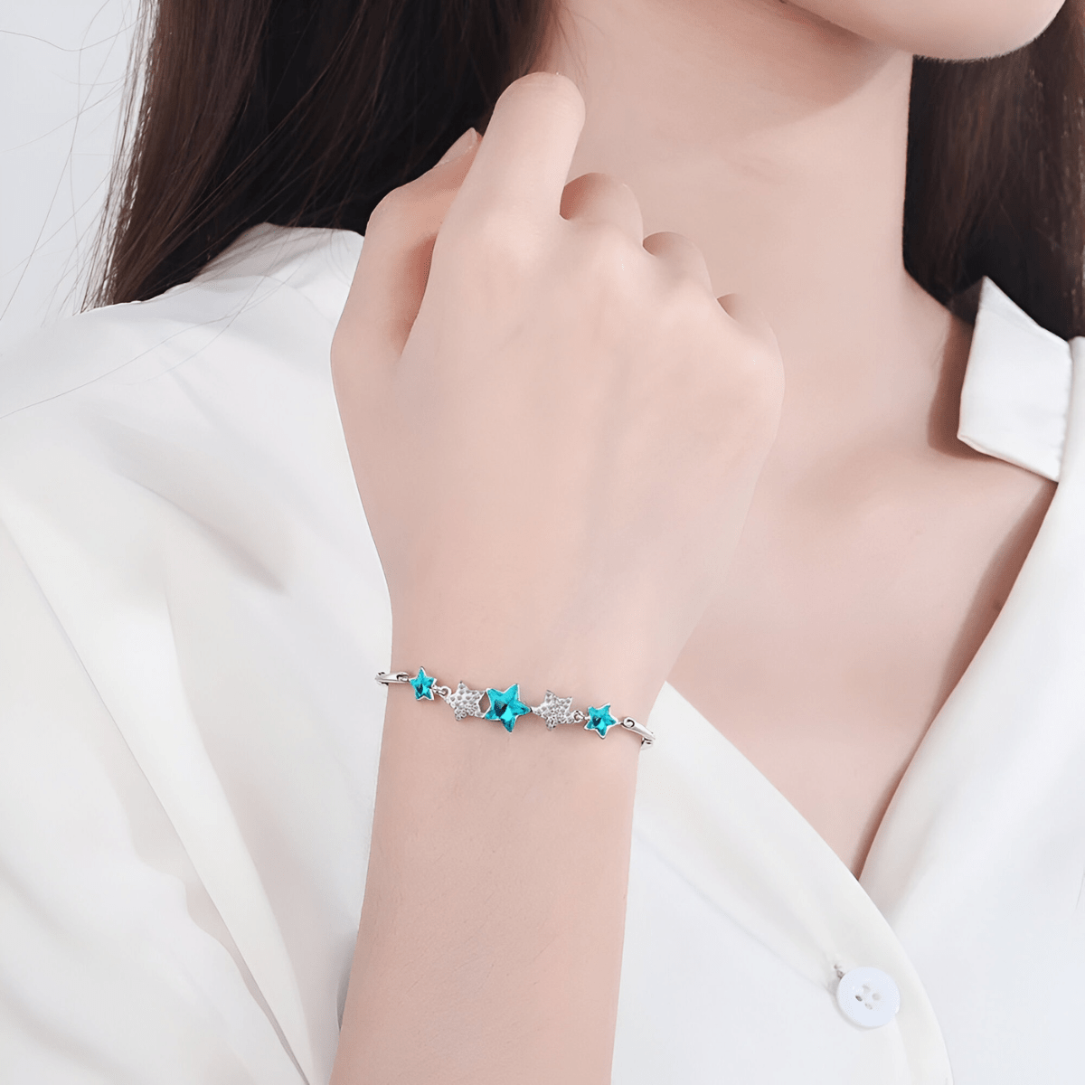 Bracelet Aigue Marine - Azur Infini