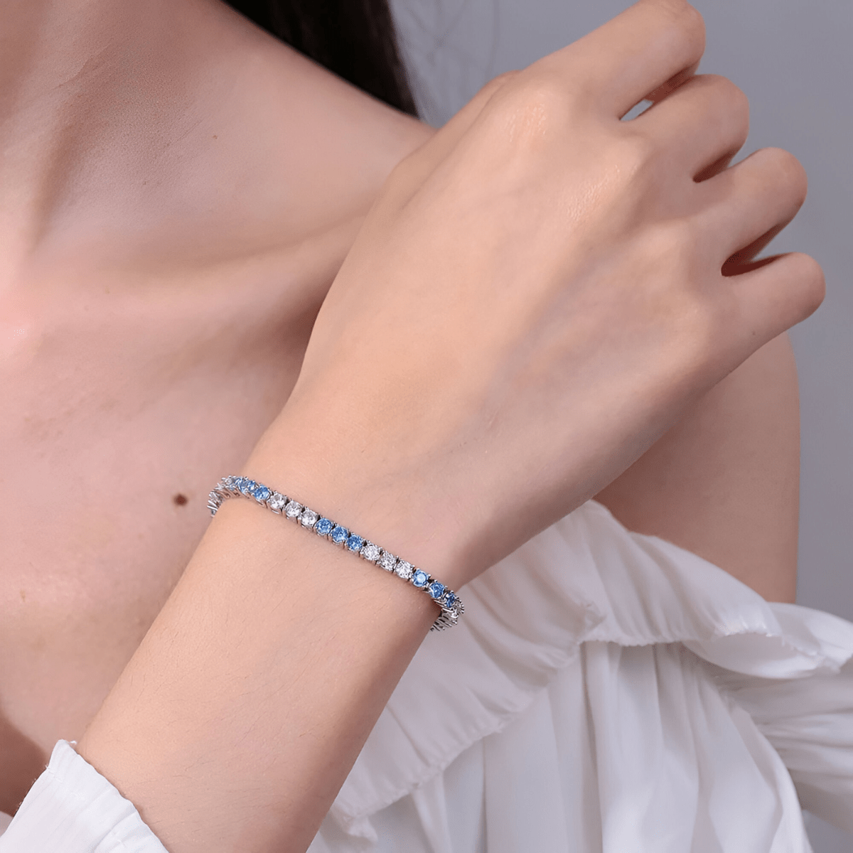 Bracelet Aigue Marine - Perle de l’Océan