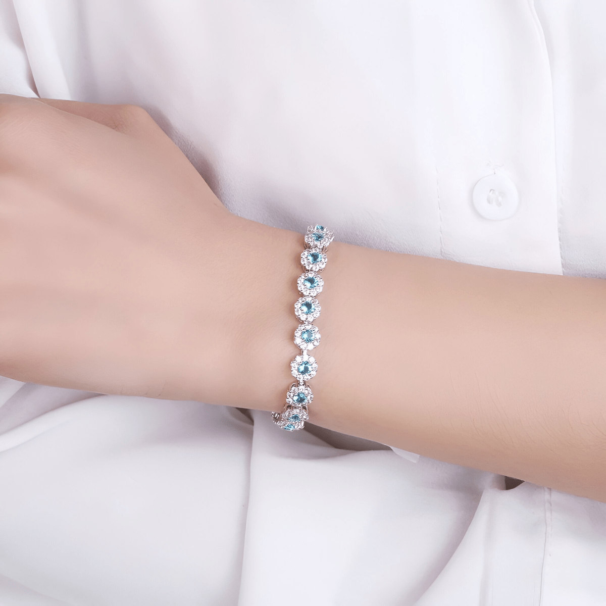Bracelet Aigue Marine - Sérénité Océane