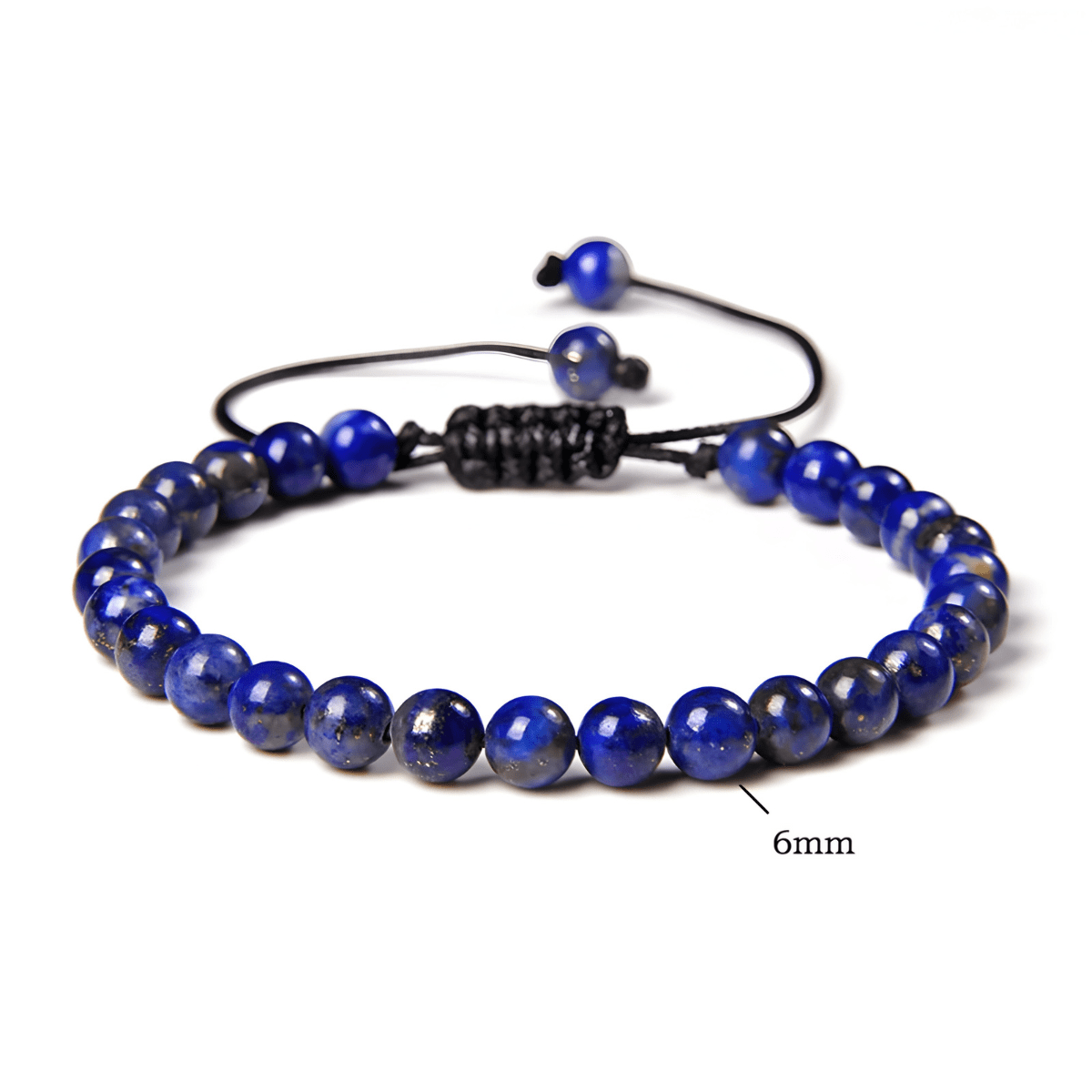 Bracelet Lapis Lazuli 6mm - Ombre d’Azur