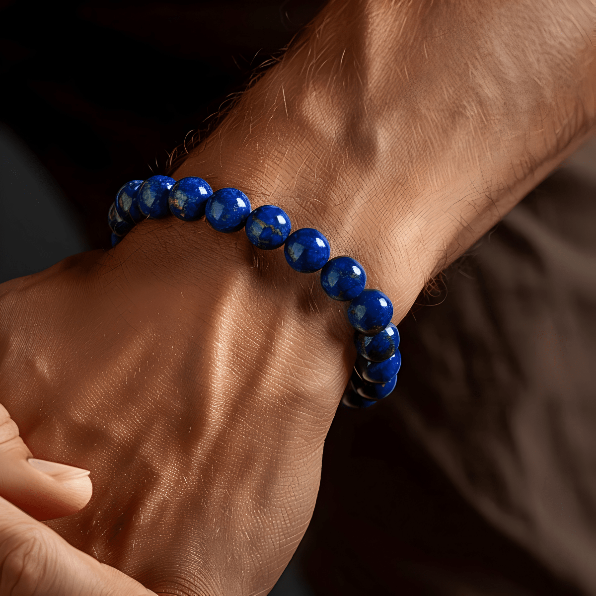 Bracelet Lapis Lazuli En Pierre Naturelle - Prisme Céleste