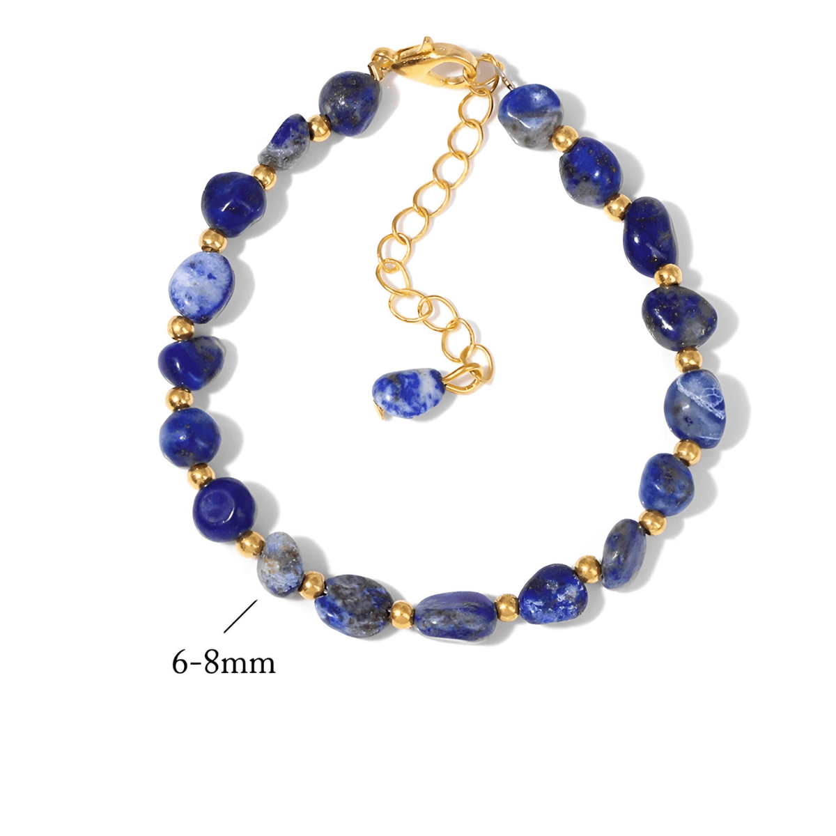Bracelet Lapis Lazuli Or - Rêve Azur