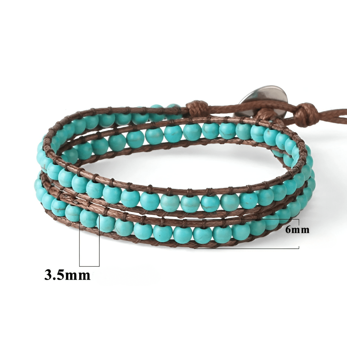 Bracelet Turquoise Africaine - Gardienne Bleu