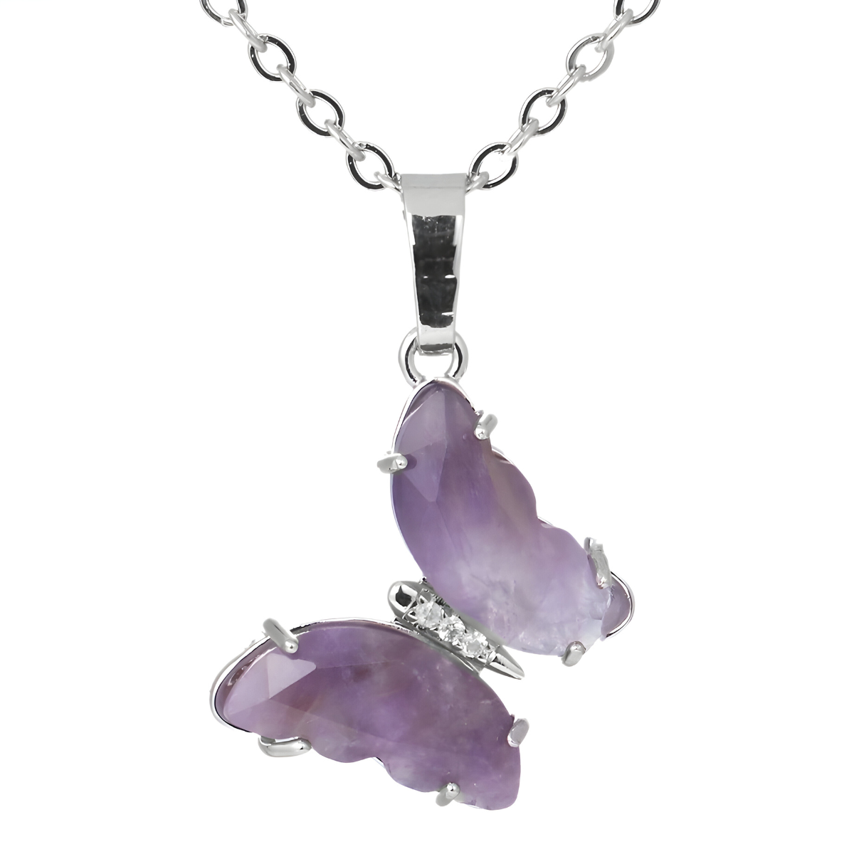 Collier Améthyste - Fleur Pourpre