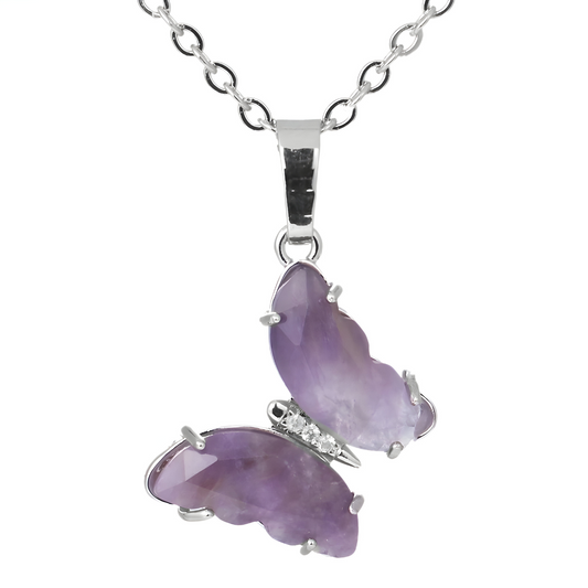 Collier Améthyste Argent - Fleur Pourpre