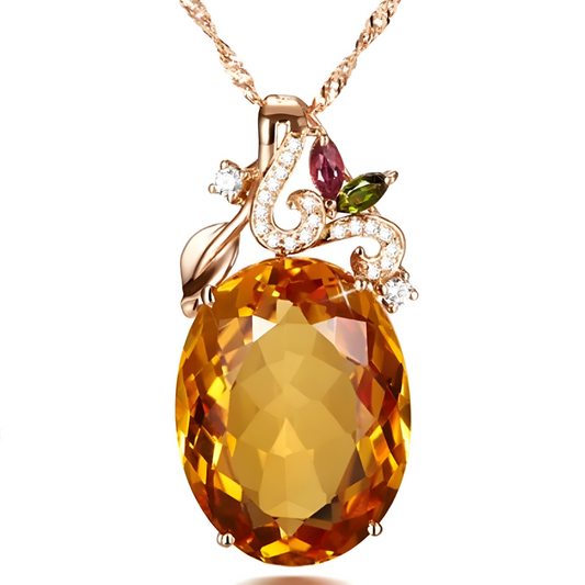 Collier Citrine - Chaleur Solaire