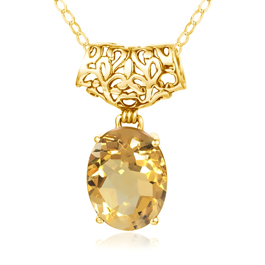 Collier Citrine - Rêve Doré