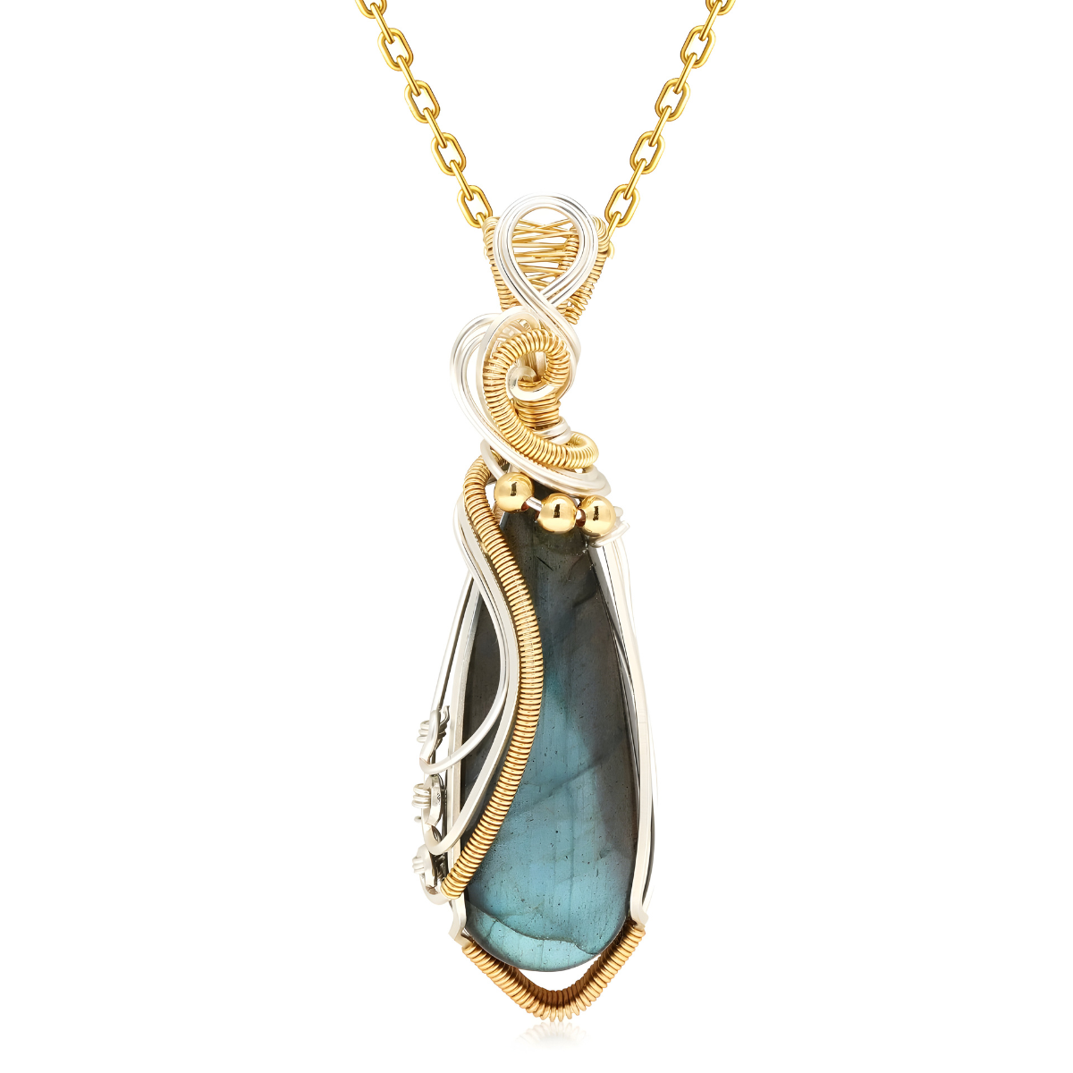 Collier Labradorite - Reflets Boréaux