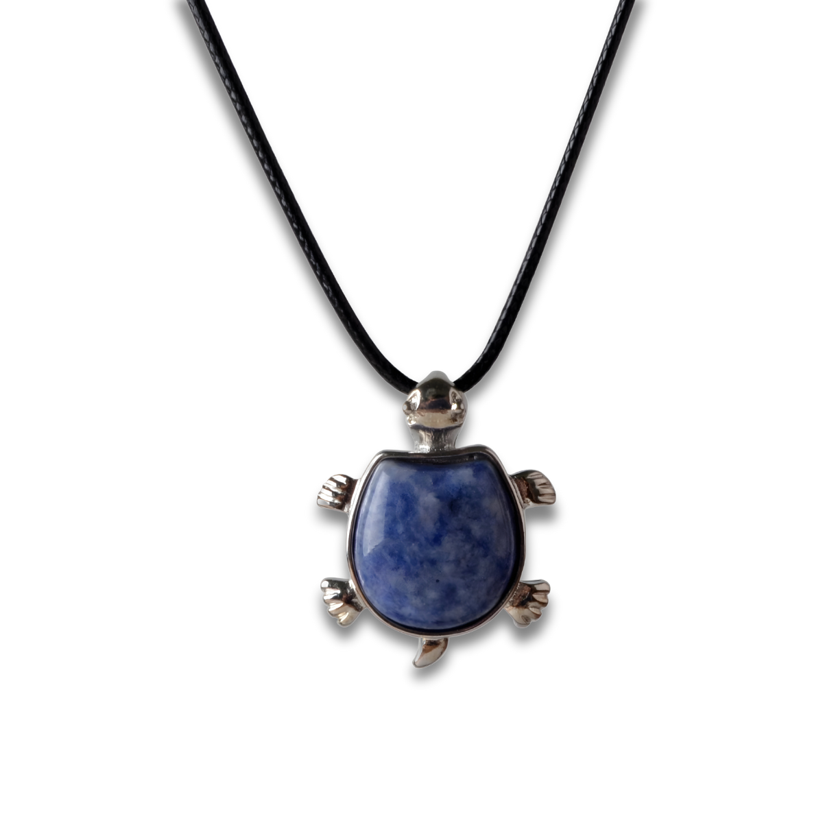 Collier Lapis Lazuli Argent - Tortue d’Orient