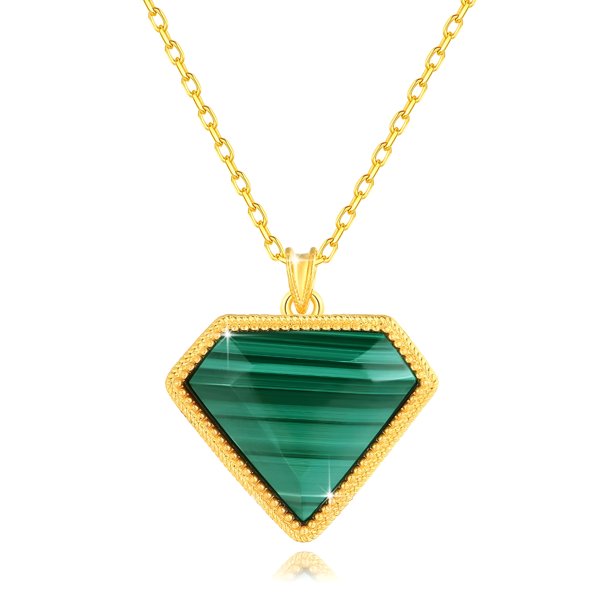 Collier Malachite - Trésor du Bosquet