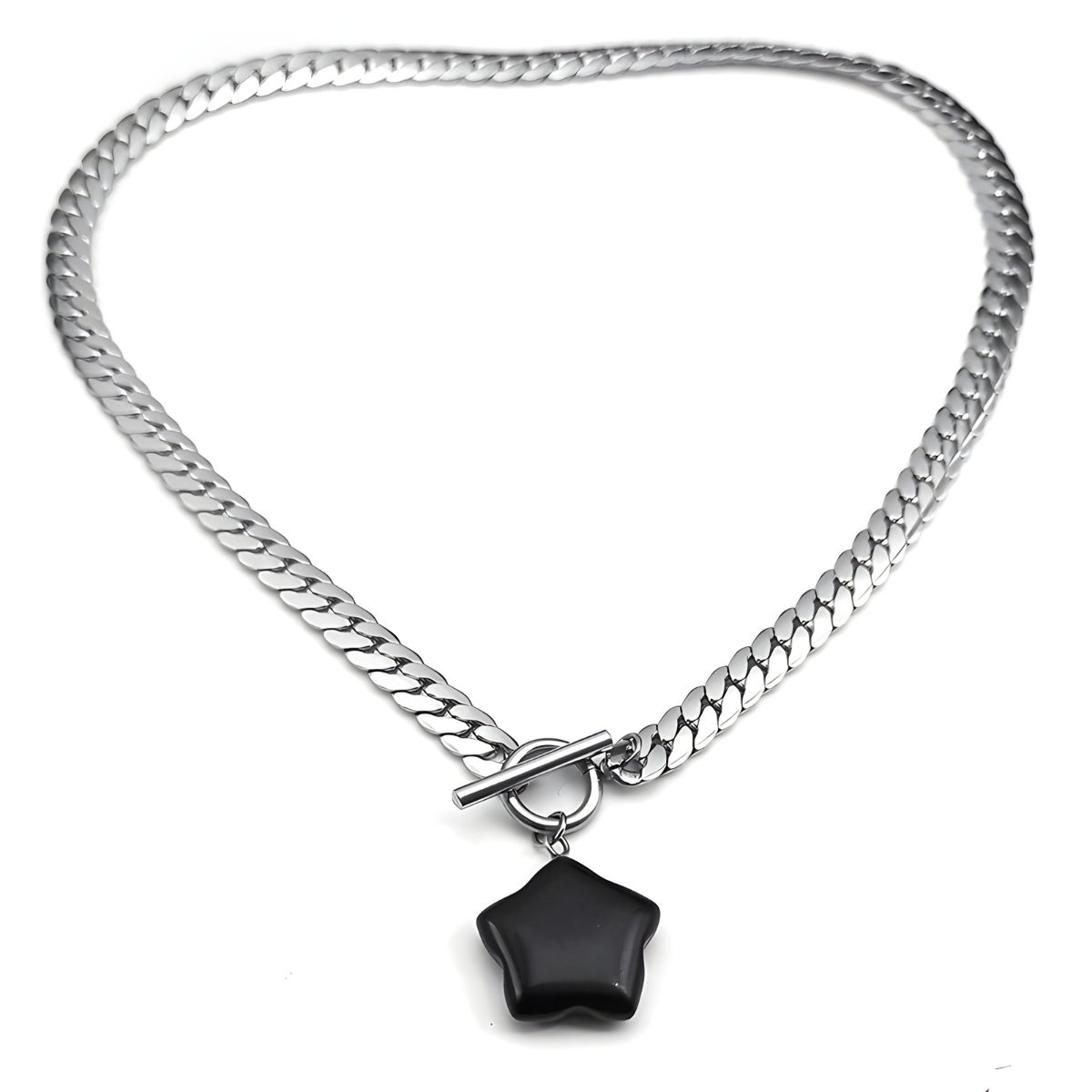 Collier Obsidienne - Poussière d’Étoile face