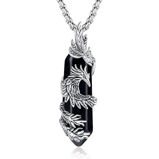 Collier Obsidienne - Ténèbres Cristallines