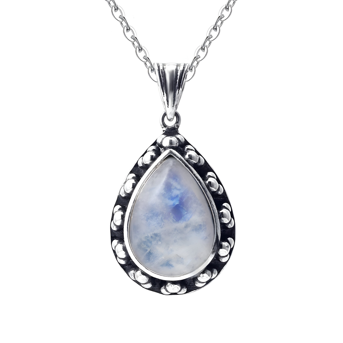 Collier Pierre de Lune - Reflet d’Aurore