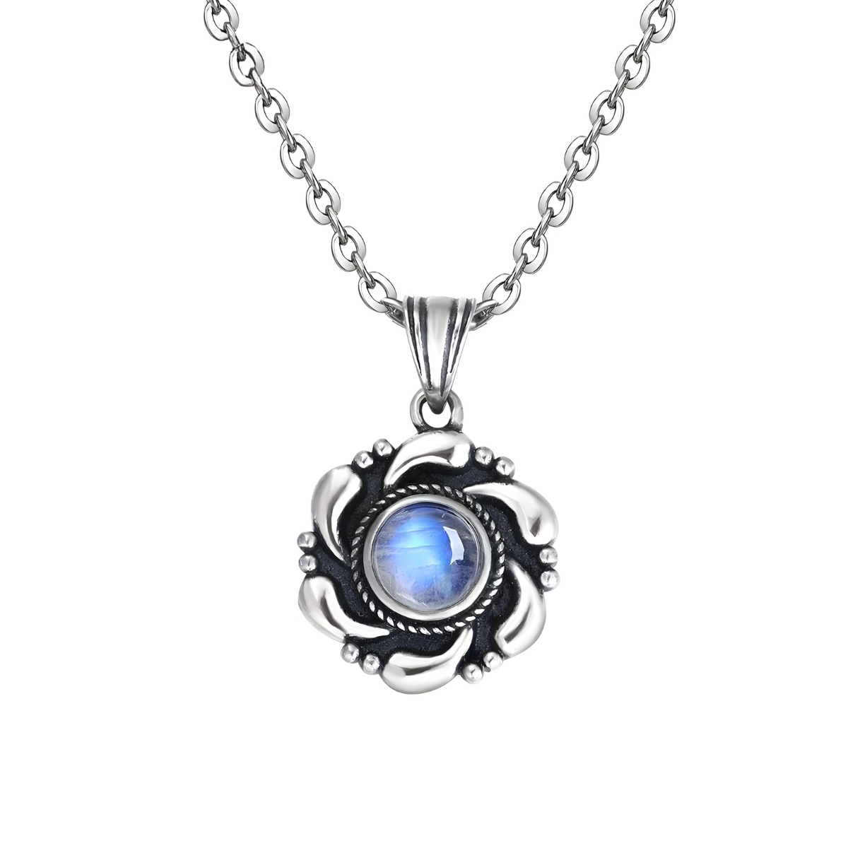 Collier Pierre de Lune - Rêve d’Argent