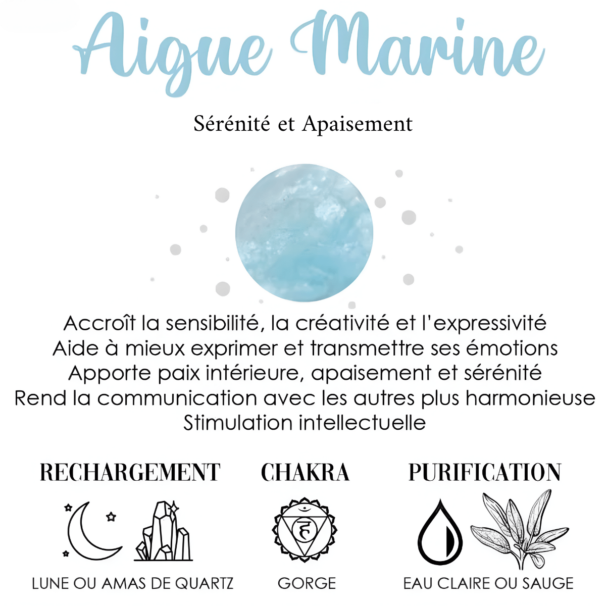 Les bienfaits de l'aigue marine